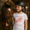 petite fille avec les t-shirt petite cavalière