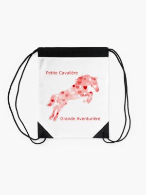 Sac à Cordons Cavalière - Cheval Coeur- Cœur de Cavalière
