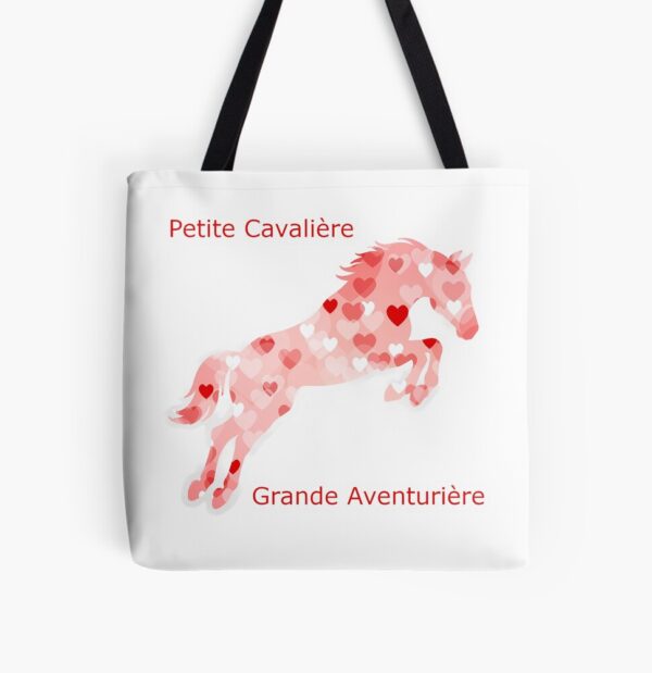 work-170386244-tote-bag-doublé Sac Cheval Coeur - Cœur de Cavalière